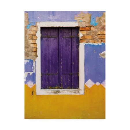 Trademark Fine Art Aledanda 'Windows Of Burano Iv' Canvas Art, 18x24 WAP06231-C1824GG